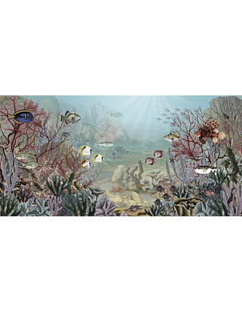 Coral Creatures Ταπετσαρια Τοιχου Μπλε