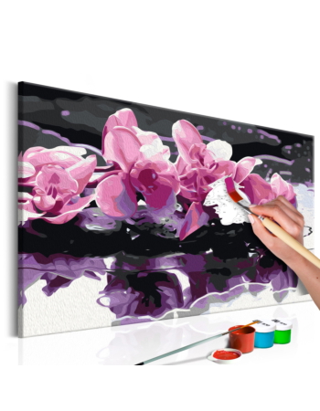 Πινακας Αυτοζωγραφικης - Purple Orchid 60x40cm