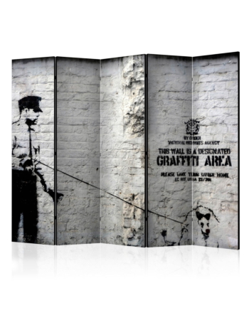 Διαχωριστικο Δωματιου - Banksy - Graffiti Area Ii Ηχοαπορροφητικο 225x172cm