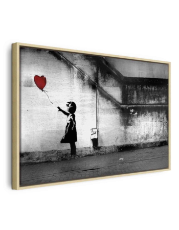 Πινακας Σε Καμβα - Hope banksy Σε Φυσικο Ξυλινο Καδρο 120x80cm