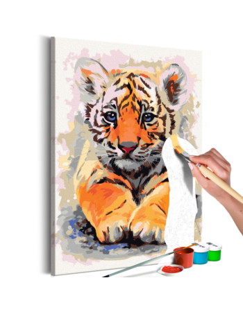 Πινακας Αυτοζωγραφικης - Baby Tiger 40x60cm