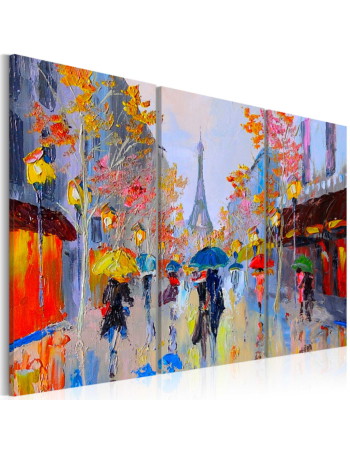 Πινακας Ζωγραφικης Στο Χερι - Rainy Paris 60x40cm
