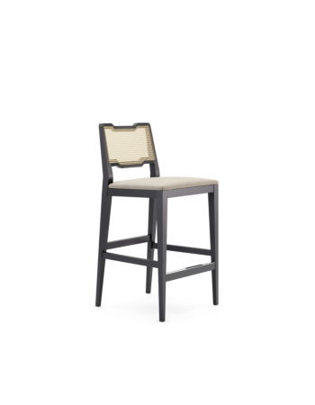 Ύφασμα Verdon Καφέ 03. Μασίφ Ξύλο Λάκα Μαύρο Ματ (Black Matte Lacquer)