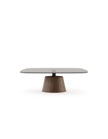 Καφέ Γυαλί (Bronze Glass). Καπλαμάς Καρυδιά (Natural Walnut). Χρυσό Ανοξείδωτο Ματ (Gold Brushed Stainless Steel)