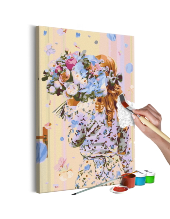 Πινακας Αυτοζωγραφικης - Hydrangea Girl 40x60cm