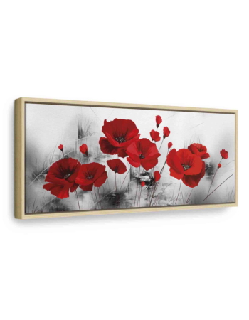 Πινακας Σε Καμβα - Grey Garden Σε Φυσικο Ξυλινο Καδρο 120x40cm