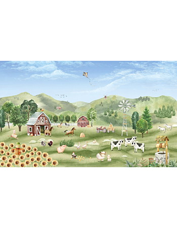 Farm Joy Ταπετσαρια Τοιχου Πρασινο