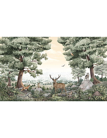 Forest Vista Ταπετσαρια Τοιχου Πρασινο