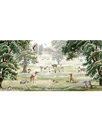 Forest Fun Ταπετσαρια Τοιχου Πρασινο