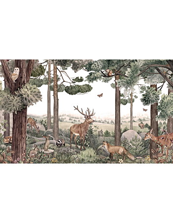 Forest Jive Ταπετσαρια Τοιχου Πρασινο