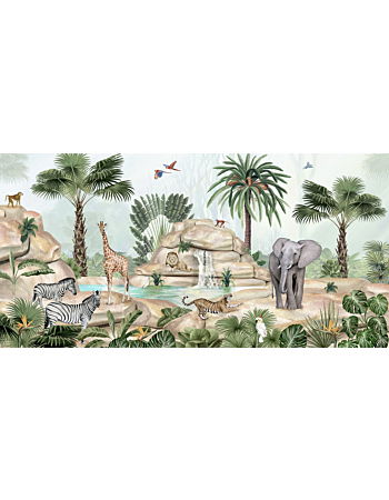 Jolly Jungle Ταπετσαρια Τοιχου Μπεζ