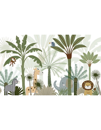 Jungle Joy Ταπετσαρια Τοιχου Πρασινο