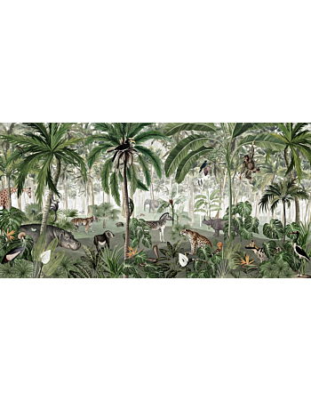 Jungle Lookbook Ταπετσαρια Τοιχου Πρασινο