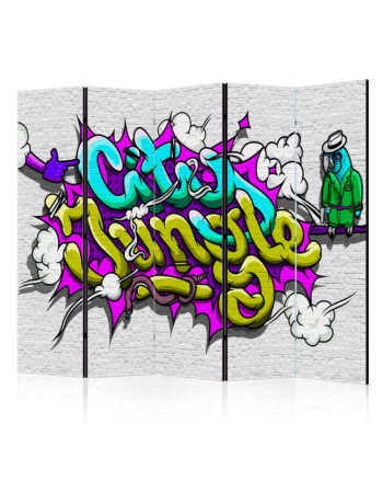 Διαχωριστικο Δωματιου - City Jungle - Graffiti Ii Ηχοαπορροφητικο 225x172cm