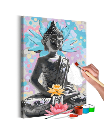Πινακας Αυτοζωγραφικης - Rainbow Buddha 40x60cm