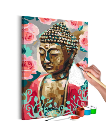 Πινακας Αυτοζωγραφικης - Buddha In Red 40x60cm