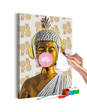 Πινακας Αυτοζωγραφικης - Buddha And Pineapples 40x60cm