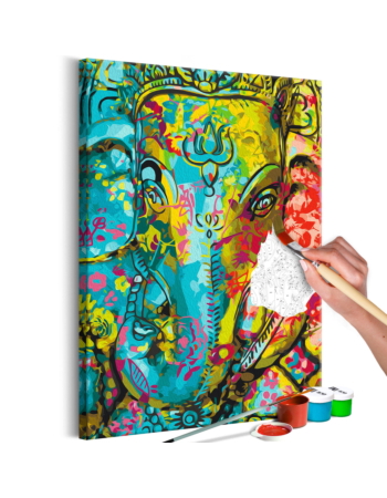 Πινακας Αυτοζωγραφικης - Colourful Ganesha 40x60cm