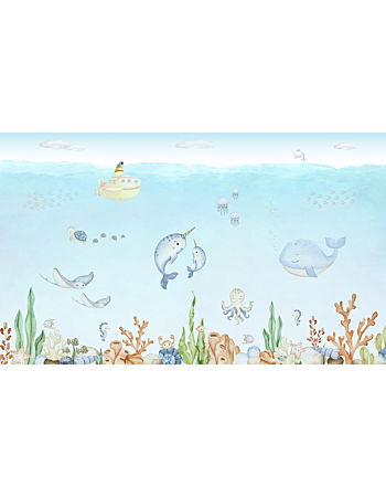 Ocean Joy Ταπετσαρια Τοιχου Ανοιχτο Μπλε