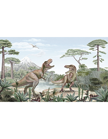 Terrific T-Rex Ταπετσαρια Τοιχου Πρασινο