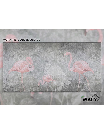 Flamingo Ταπετσαρια Τοιχου Ανοιχτο Γκρι