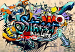 Φωτοταπετσαρια - Street Life Αδιαβροχη 350x256cm