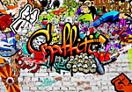Φωτοταπετσαρια - Colorful Graffiti Αδιαβροχη 350x256cm