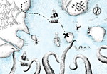 Φωτοταπετσαρια - Treasure Map Αδιαβροχη 100x70cm
