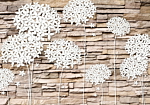 Φωτοταπετσαρια - Flowers On The Stone Αδιαβροχη 350x256cm