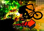 Φωτοταπετσαρια - Bicycle Tricks Αδιαβροχη 350x256cm