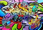 Φωτοταπετσαρια - Street Signs Αδιαβροχη 200x140cm