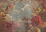 Φωτοταπετσαρια - Nature In Autumn - Landscape Of Autumn Trees In Painted Retro Style Αδιαβροχη 350x256cm
