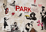 Φωτοταπετσαρια - [banksy] Graffiti Collage Αδιαβροχη 400x280cm