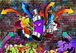 Φωτοταπετσαρια - Graffiti: Colourful Attack Αδιαβροχη 400x280cm