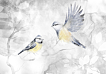 Φωτοταπετσαρια - Watercolor Tit - Second Variant Αδιαβροχη 200x140cm
