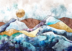 Φωτοταπετσαρια - Stained Glass Landscape Αδιαβροχη 350x245cm