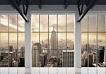 Φωτοταπετσαρια - Clouds Over New York City Αδιαβροχη 200x140cm