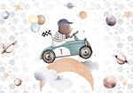 Φωτοταπετσαρια - Teddy Bear In A Racing Car Αδιαβροχη 400x280cm