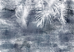 Φωτοταπετσαρια - Abstraction With Nature - Exotic Leaves On A Blue Background With Pattern Αδιαβροχη 400x280cm