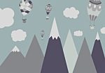 Φωτοταπετσαρια - Balloon Land Αδιαβροχη 350x256cm
