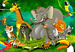 Φωτοταπετσαρια - Colourful Safari Αδιαβροχη 350x245cm