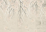 Φωτοταπετσαρια - Abstract Falling Leaves - Subtle Nature Motif With Branches Αδιαβροχη 350x245cm