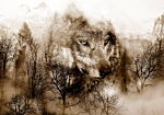 Φωτοταπετσαρια - Mountain Predator (brown) Αδιαβροχη 150x105cm