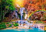 Φωτοταπετσαρια - Tat Kuang Si Waterfalls Αδιαβροχη 350x245cm