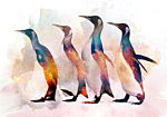 Φωτοταπετσαρια - Penguin Wandering Αδιαβροχη 350x256cm