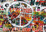 Φωτοταπετσαρια - Hippie Graffiti Αδιαβροχη 350x256cm