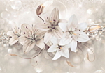 Φωτοταπετσαρια - Diamond Lilies Αδιαβροχη 150x105cm