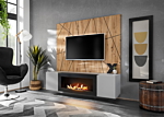 Linea Loft VIIΙ Συνθεση Ανοιχτο Γκρι + Τζακι
