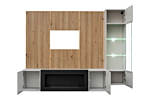 Linea Loft III Συνθεση Ανοιχτο Γκρι + Τζακι