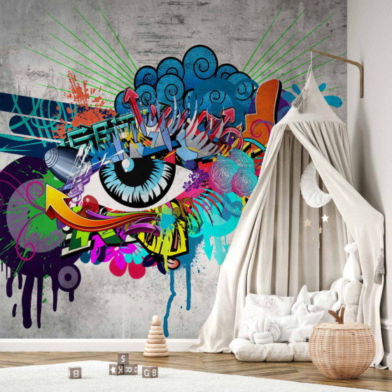 Φωτοταπετσαρια - Graffiti Eye Αδιαβροχη 400x280cm
